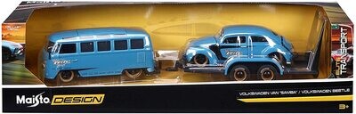 Maisto Design Elite Transport 1:24 Volkswagen Van "Samba"/Volkswagen Beetle
