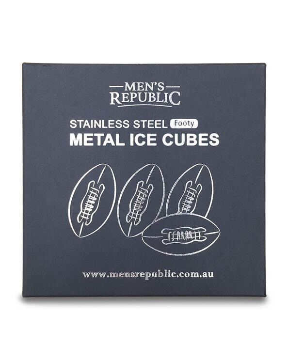 Men's Republic Stainless Steel Footy Metal Ice Cubes