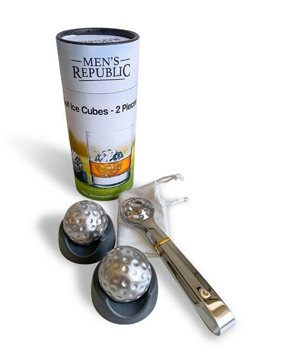 Men's Republic Stainless Steel Golf Metal Ice Cubes