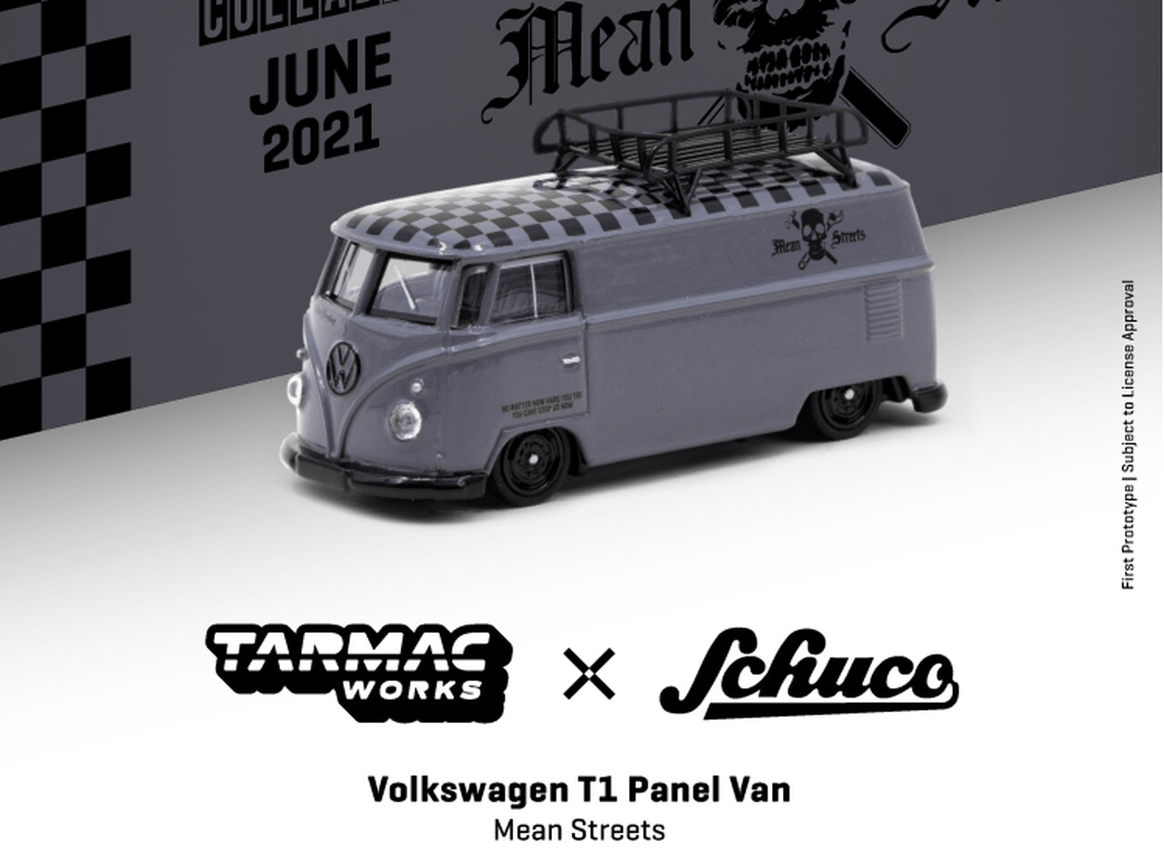 Schuco Tarmac Works Volkswagen T1 Panel Van Mean Streets
