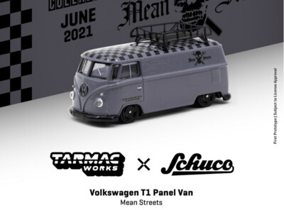 Schuco Tarmac Works Volkswagen T1 Panel Van Mean Streets