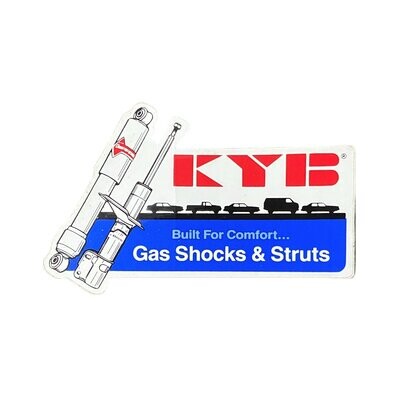 KYB Gas Shocks & Struts Decal Sticker KYB Gas Shocks & Struts Decal Sticker