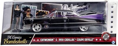Jada DC Comics Bombshells Catwoman & 1959 Cadillac Coupe Deville