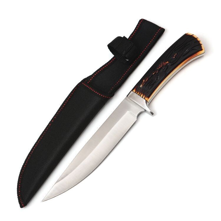 Tactical Survival Bowie Camping Hunting Knife Full Tang HF089