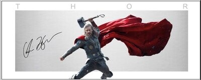 Thor Chris Hemsworth Framed Lithograph