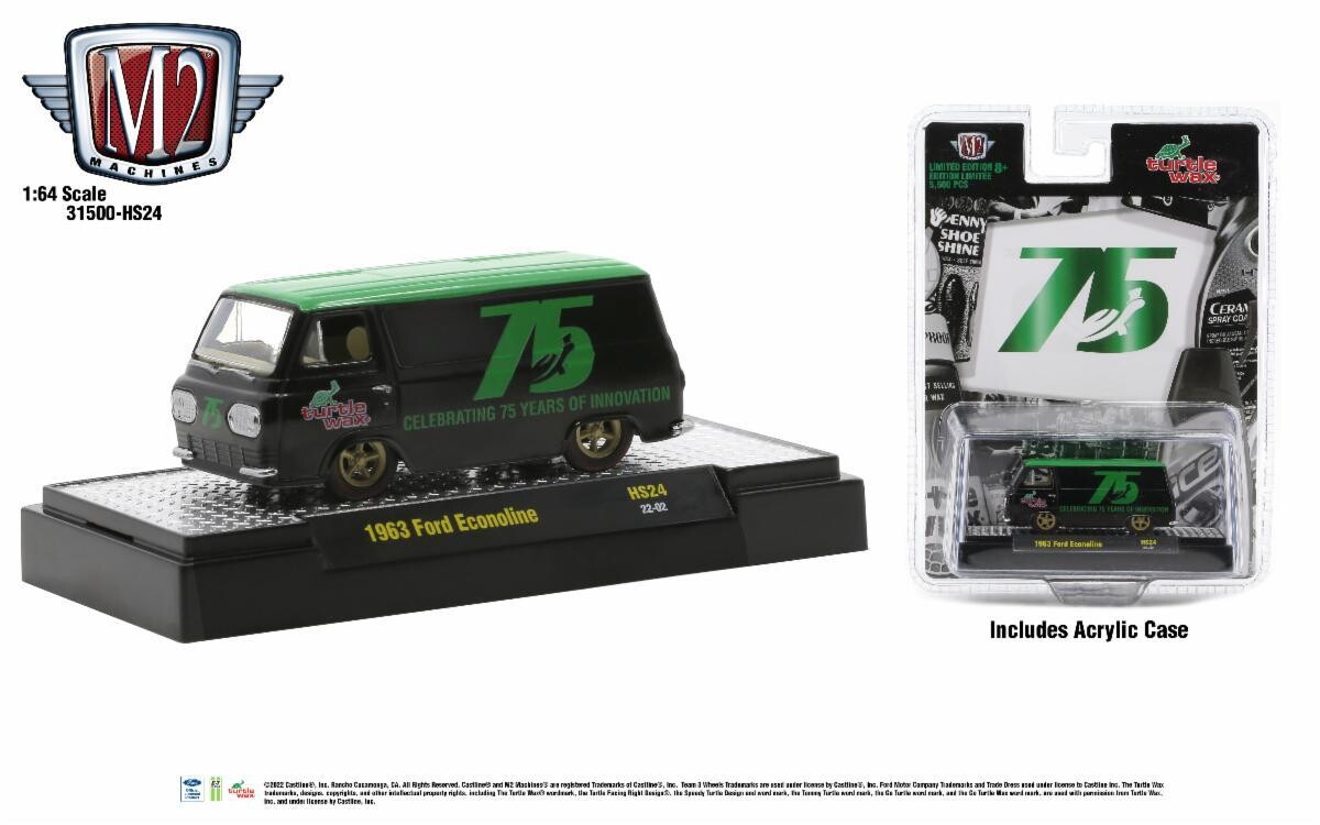 M2 Machines HS24 1963 Ford Econoline Turtle Wax
