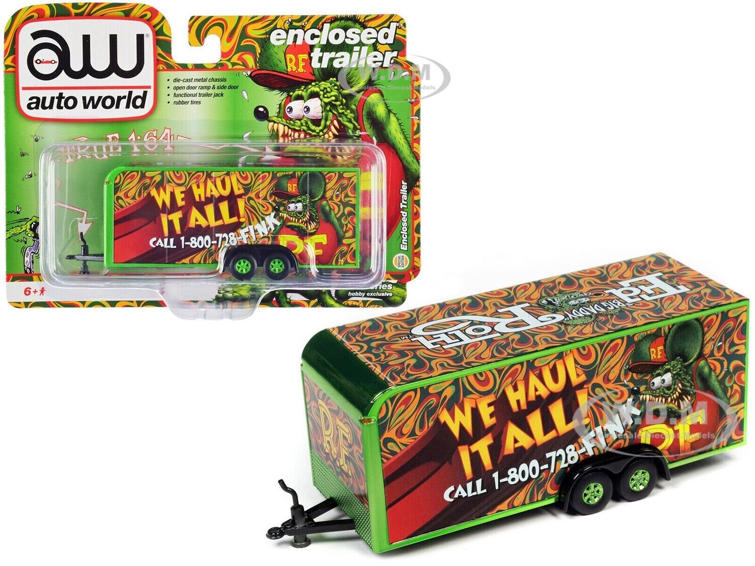 Auto World Rat Fink Enclosed Trailer AWSP106