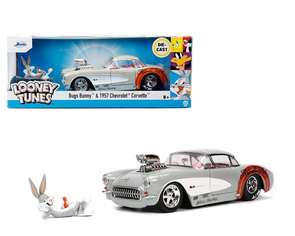 Jada Looney Tunes Bugs Bunny & 1957 Chevrolet Corvette