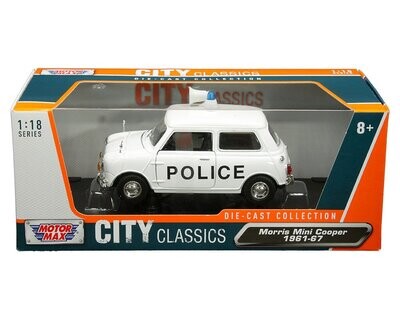 Motor Max City Classics Police Morris Mini Cooper 1961-67 1/18