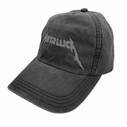 Metallica Washed Black Logo Cap MET01710