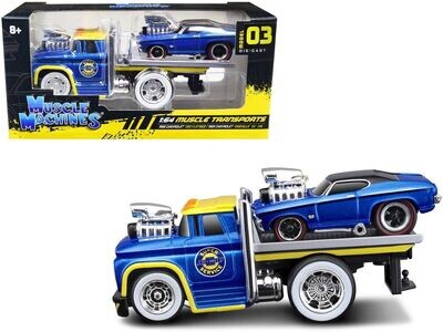 Muscle Machines Muscle Transports #03 1966 Chevrolet C60 Flatbed / 1969 Chevrolet Chevelle SS 396