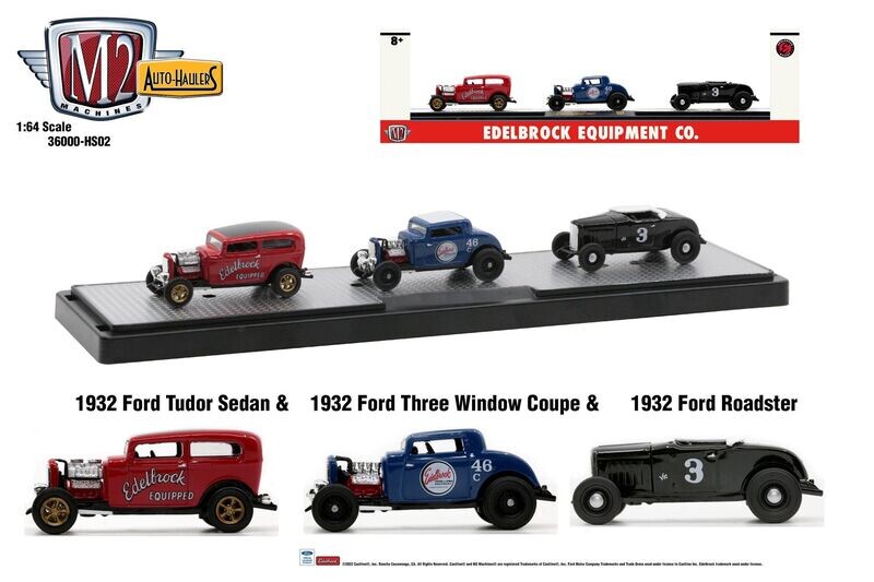 M2 Machines Auto-Haulers HS02 1932 Ford Edelbrock Set