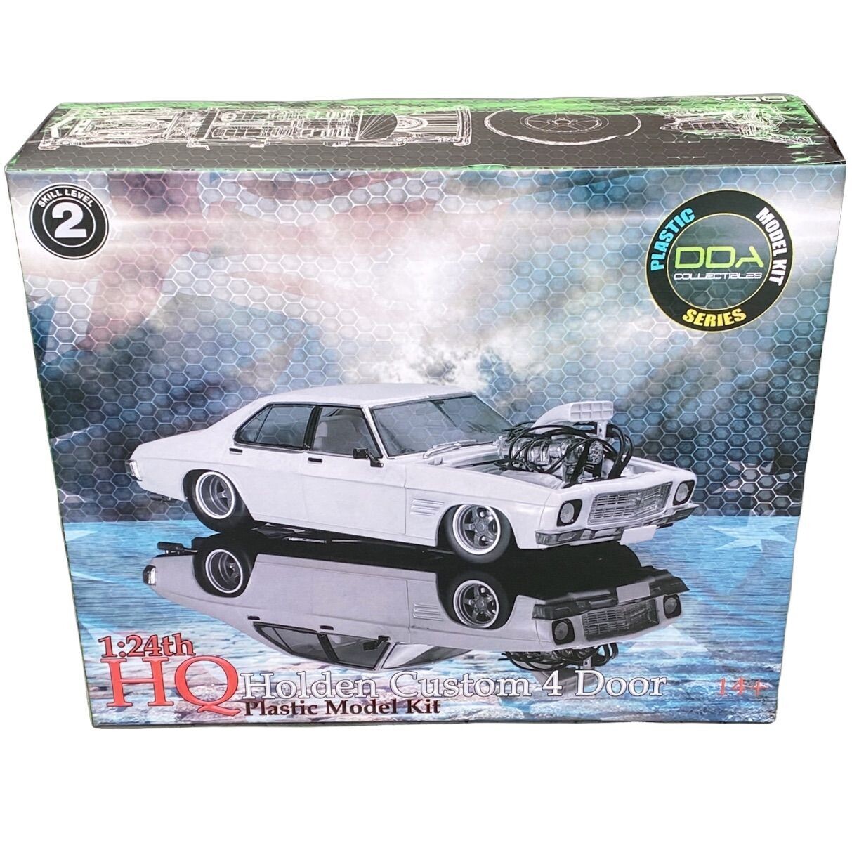 DDA309K 1/24 Holden HQ Custom 4 Door Plastic Model Kit