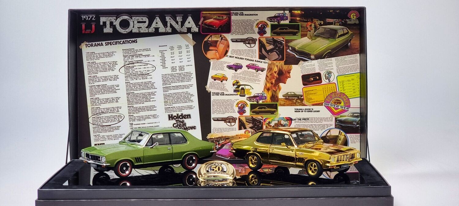 DDA600-A 1/24 LJ GTR & XU1 Torana 50th Anniversary Twin Set