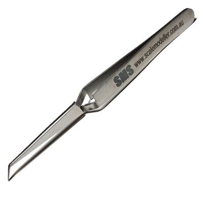 SMS Precision Tools Series Precision Tweezer - Fine Tip Curved