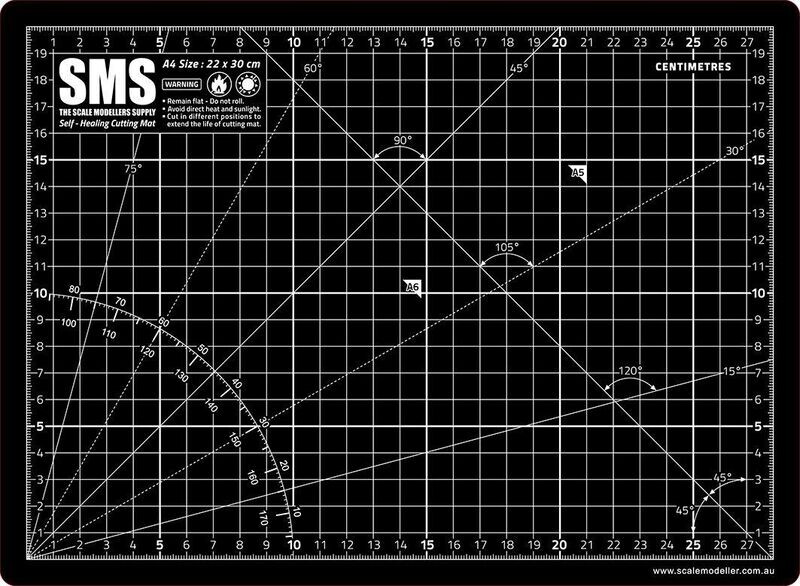 SMS Precision Tools Series Cutting Mat A4 Black