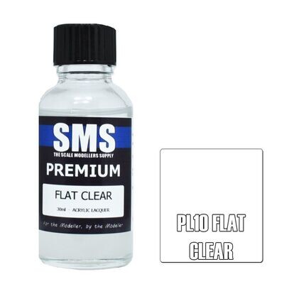 SMS Premium Acrylic Lacquer Series PL10 Flat Clear 30ml