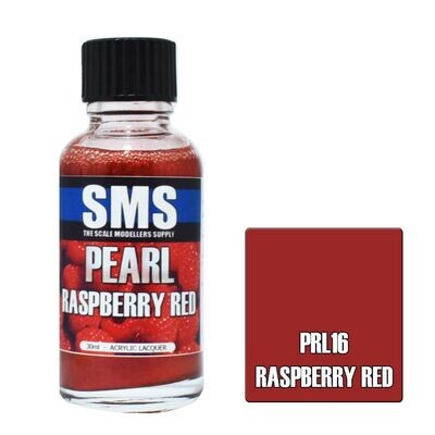 SMS Pearl Acrylic Lacquer Series PRL16 Raspberry Red 30ml