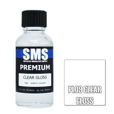 SMS Premium Acrylic Lacquer Series PL09 Clear Gloss 30ml