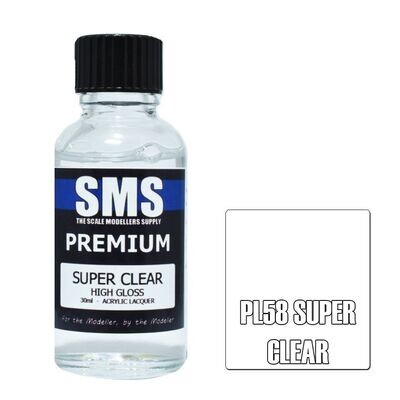 SMS Premium Acrylic Lacquer Series PL58 Super Clear (High Gloss) 30ml