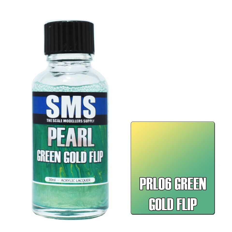 SMS Pearl Acrylic Lacquer Series PRL06 Green Gold Flip 30ml