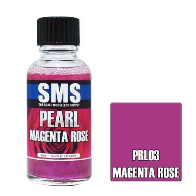 SMS Pearl Acrylic Lacquer Series PRL03 Magenta Rose 30ml