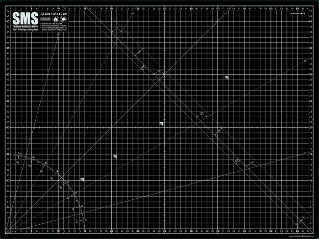 SMS Precision Tools Series Cutting Mat A2 Black