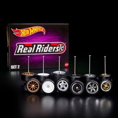 Hot Wheels RLC Exclusive Real Riders Wheels Pack Set 2