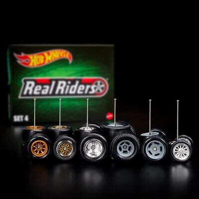 Hot Wheels RLC Exclusive Real Riders Wheels Pack Set 4