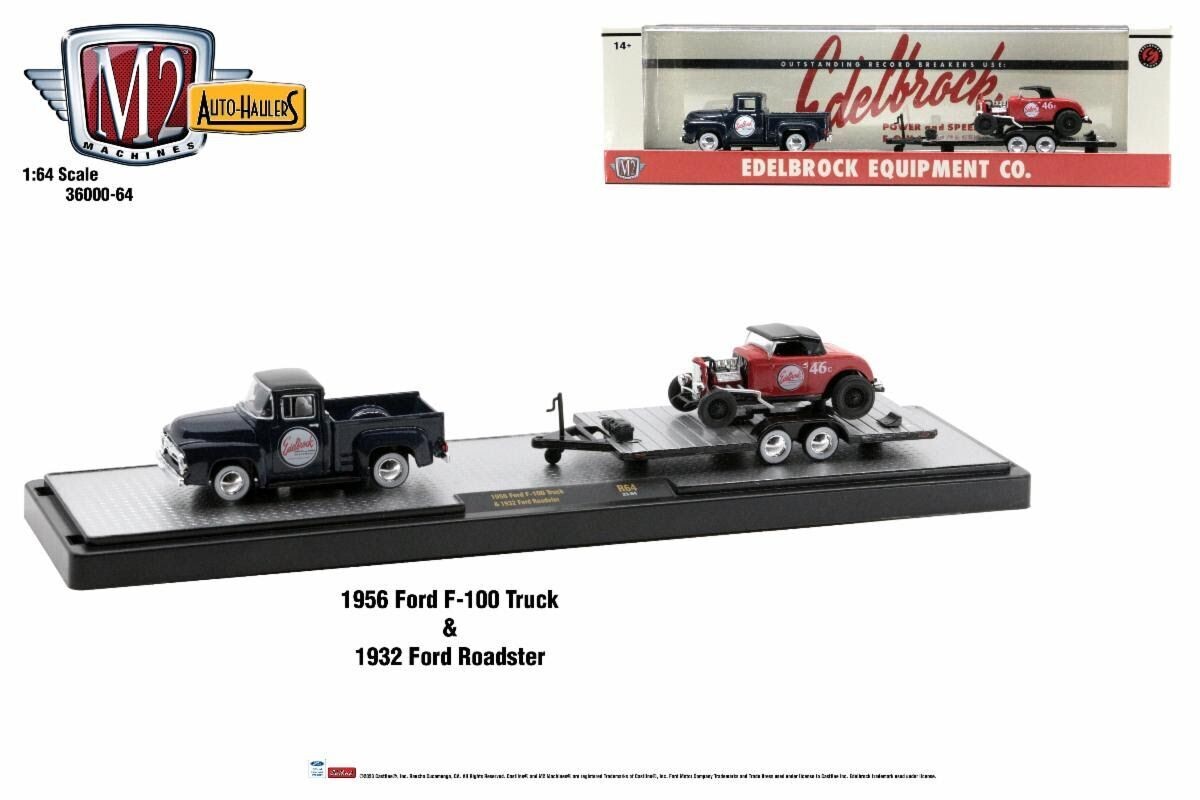 M2 Machines Auto-Haulers R64 1956 Ford F100 Truck & 1932 Ford Roadster