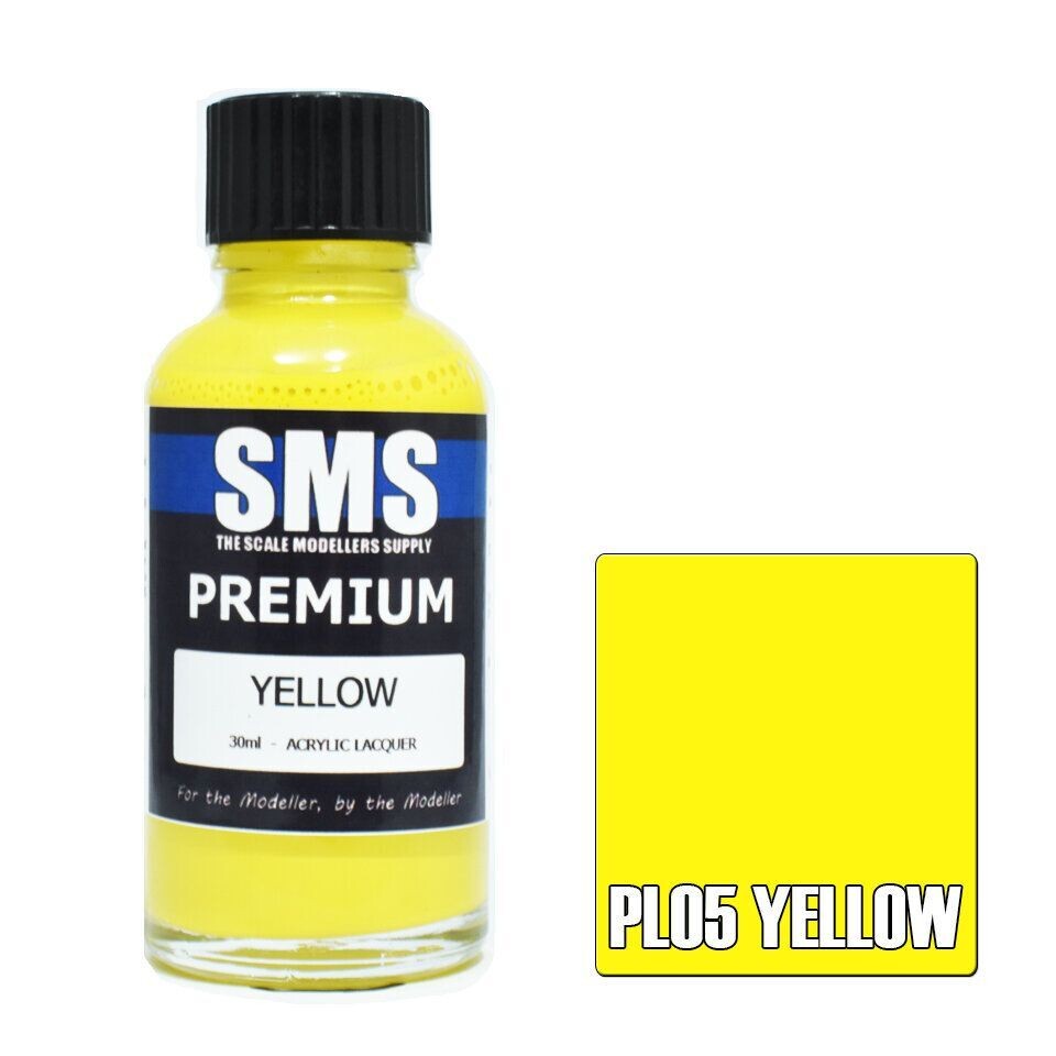 SMS Premium Acrylic Lacquer Series PL05 Yellow 30ml