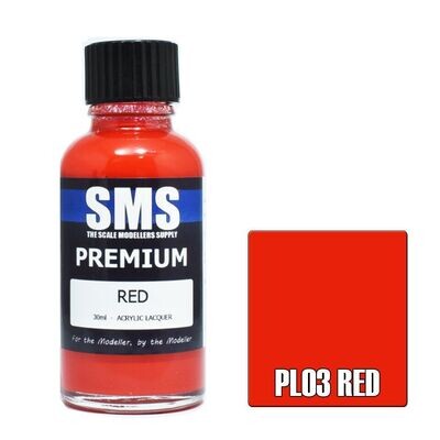 SMS Premium Acrylic Lacquer Series PL03 Red 30ml