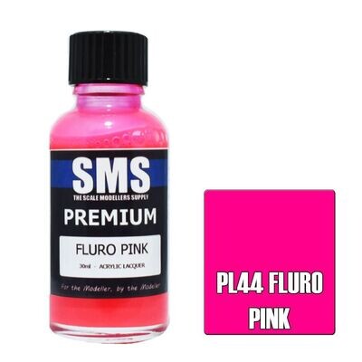 SMS Premium Acrylic Lacquer Series PL44 Fluro Pink 30ml