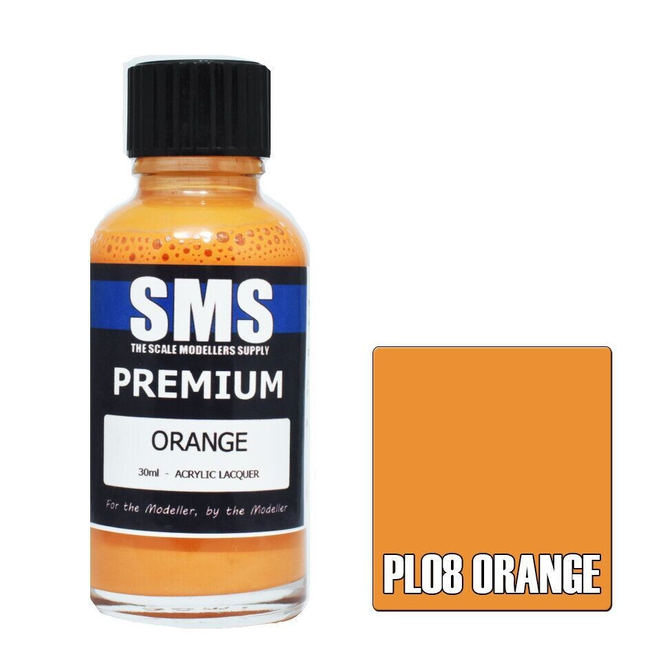 SMS Premium Acrylic Lacquer Series PL08 Orange 30ml