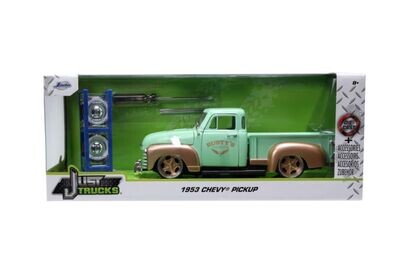 Jada Just Trucks 1953 Chevy Pickup Green with Tyre Rack