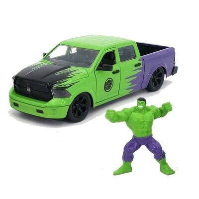 Jada 1/24 Marvel 2014 Dodge Ram 1500 with Hulk Figure