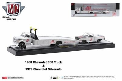 M2 Machines Auto-Haulers TW16 1958 Chevrolet C60 Truck & 1979 Chevrolet Silverado