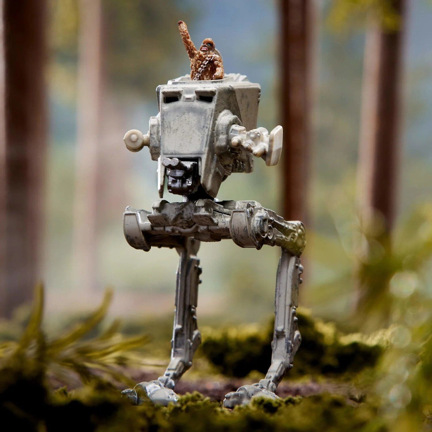 Mattel Creations Star Wars Return of the Jedi AT-ST with Chewbacca