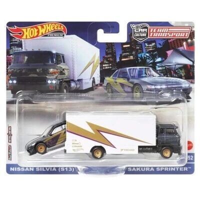 Hot Wheels Team Transport #52 Nissan Silvia (S13) Sakura Sprinter