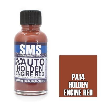SMS Auto Colour Series PA14 Holden Engine Red 30ml