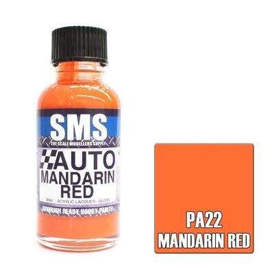 SMS Auto Colour Series PA22 Mandarin Red 30ml