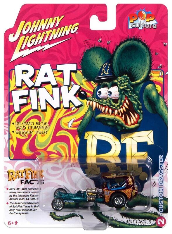 Johnny Lightning Pop Culture Rat Fink Custom Dragster