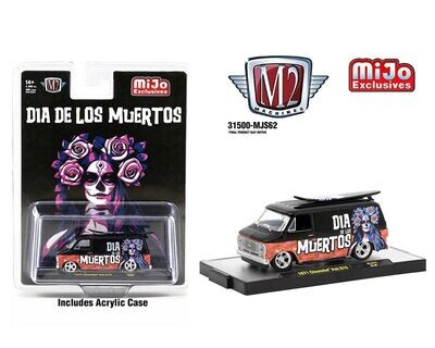 M2 Machines MJS62 1971 Chevrolet Van G10 “Dia De Los Muertos“ Mijo Exclusives