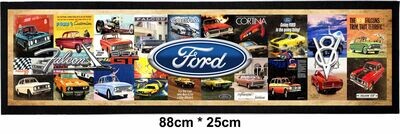 Ford Heritage Rubber Backed Bar Mat