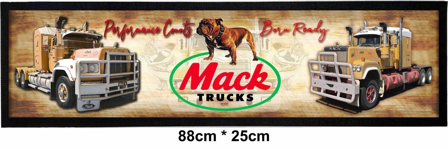 Mack Trucks Rubber Backed Bar Mat