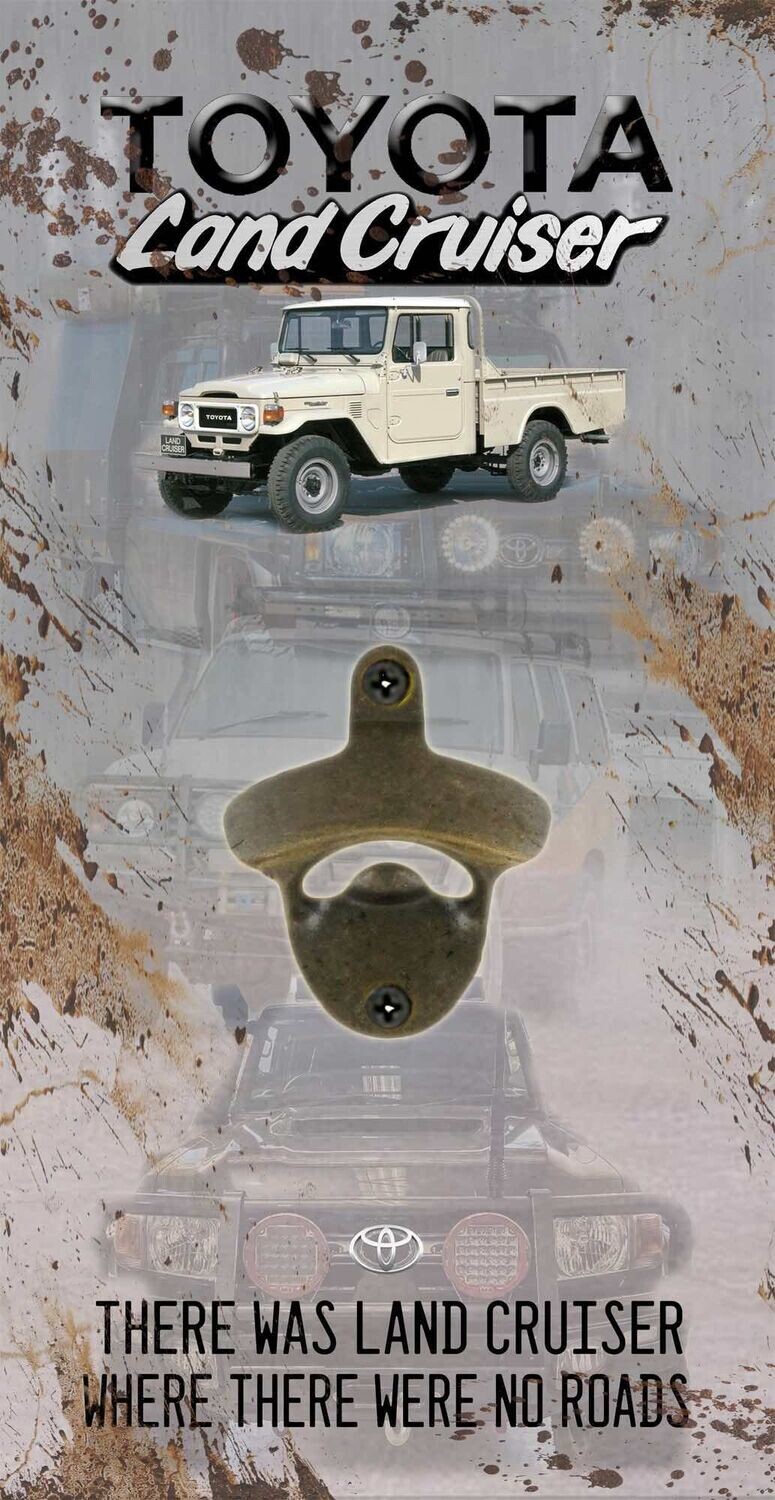 Toyota Land Cruiser Wall Mount Bottle Opener