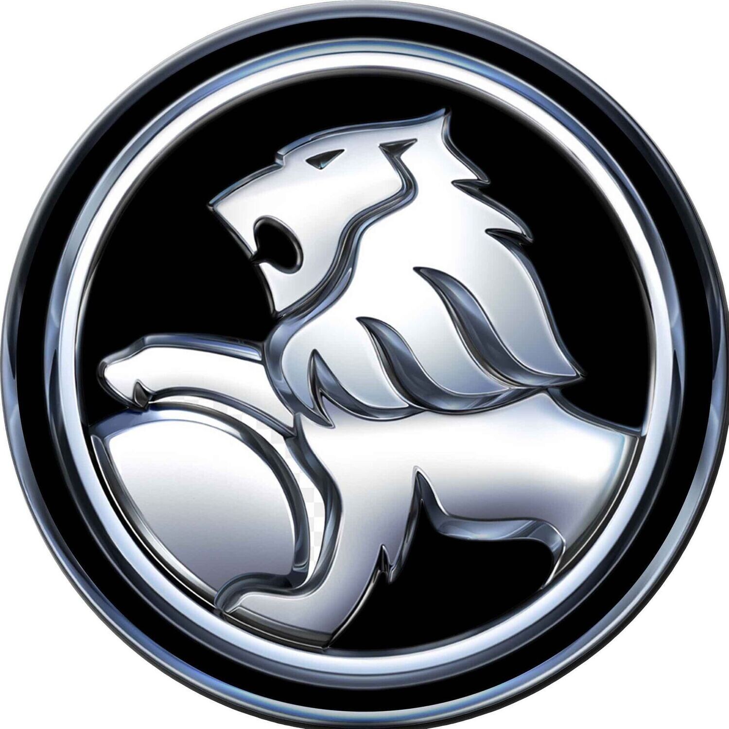 Holden Lion 30cm Round Tin Sign