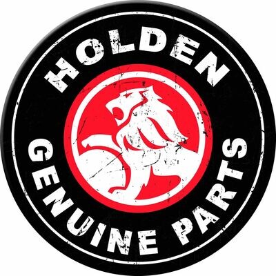 Holden Genuine Parts 30cm Round Tin Sign