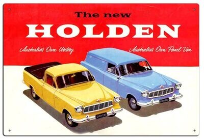 The New Holden Rectangular Tin Sign