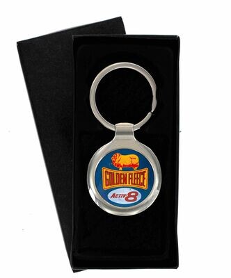 Golden Fleece Active 8 Metal Keyring